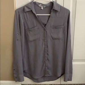 Express grey portofino shirt